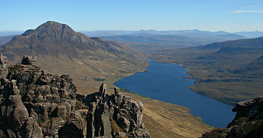 Stac Pollaidh view from top