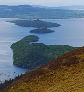 Cruising Loch Lomond (to avoid the dreaded midges)